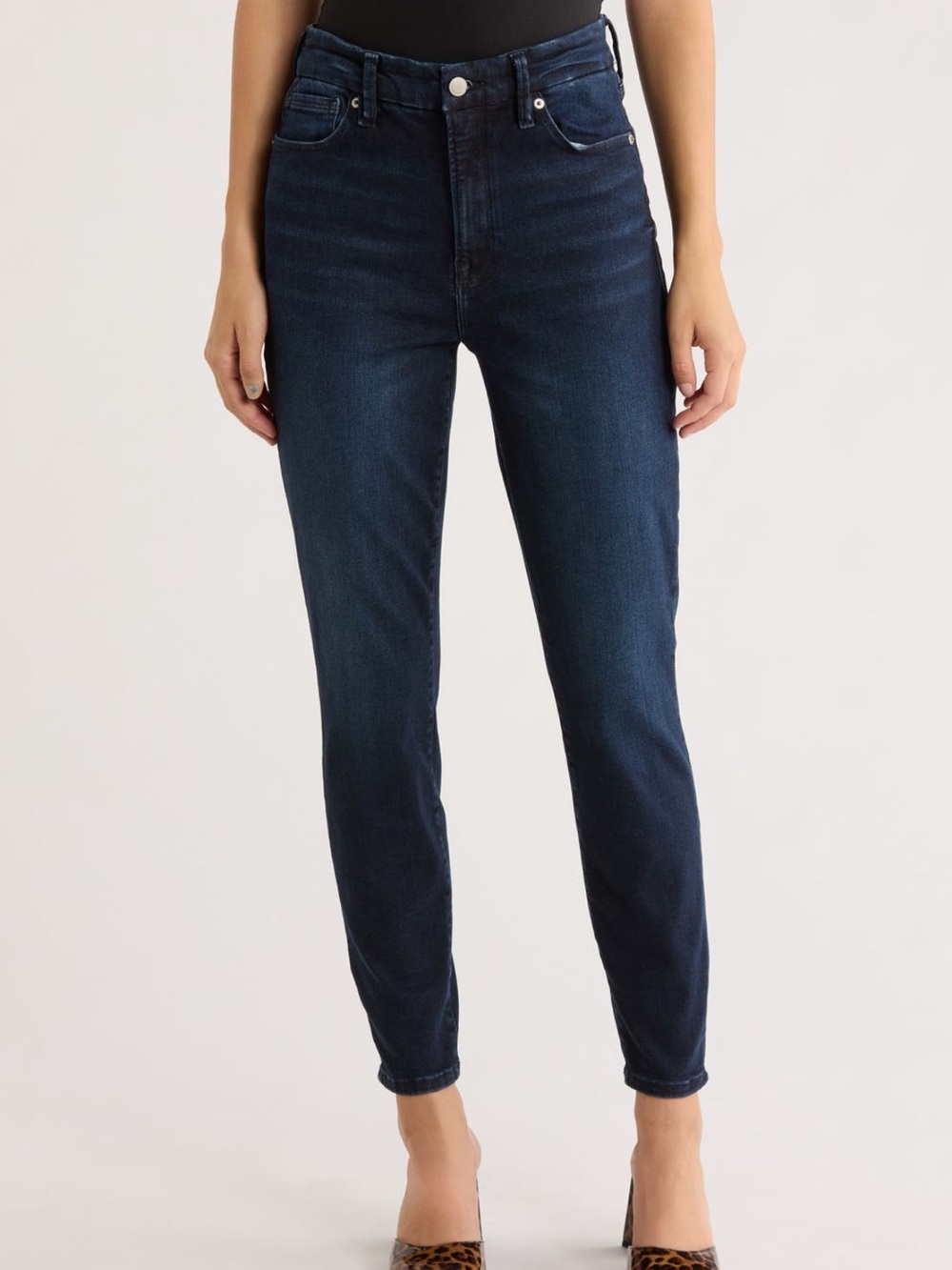 Good American Always Fits Good Legs Skinny Crop Jeans 6-12 NWT
